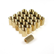 Primefit 1/4" x 1/4" Female to Female Coupling Brass, 25PCS HF14F14F-B25-P